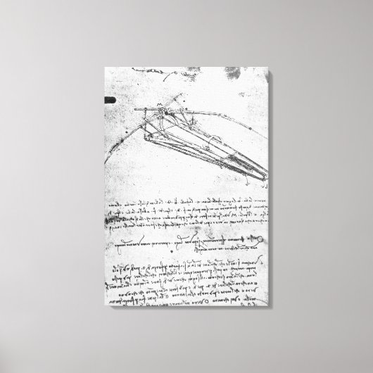 Ontwerp van een vliegmachine canvas afdruk (Voorkant)