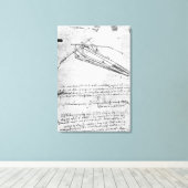 Ontwerp van een vliegmachine canvas afdruk (Insitu (Houten vloer))