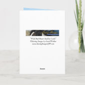 Ontwerp van een wilde rode woestijnhengst - Wenska Kaart (Achterkant)