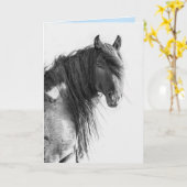 Ontwerp van een wilde rode woestijnhengst - Wenska Kaart (Gele Bloem)