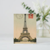 Ontwerp van Eiffeltower-postkaart Briefkaart (Staand voorkant)