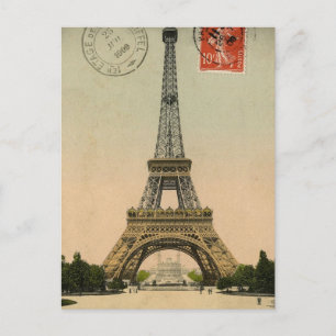 Ontwerp van Eiffeltower-postkaart Briefkaart