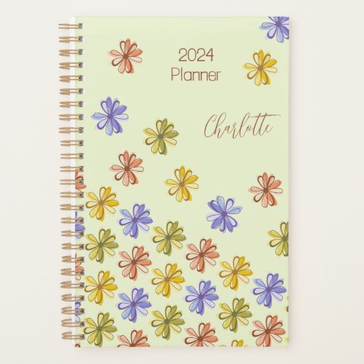 Ontwerp van elastische bloemen planner (Voorkant)