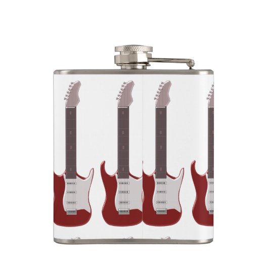 Ontwerp van elektrische gitaar heupfles (Achterkant)