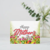 Ontwerp van Elelgant Colorful Moederdag Feestdagenkaart (Staand voorkant)