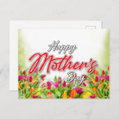 Ontwerp van Elelgant Colorful Moederdag Feestdagenkaart (Voorkant / Achterkant)