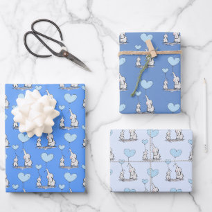 Ontwerp van ellephant Love Design Wrapping Paper S