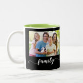 Ontwerp van familiefoto tweekleurige koffiemok (Links)