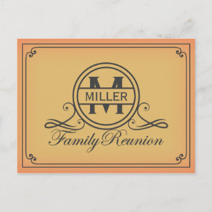 Ontwerp van familiereünie briefkaart