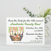 Ontwerp van familiereünie. kaart (Staand voorkant)