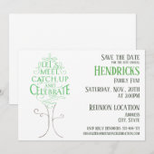 Ontwerp van familiereünie. kaart (Voorkant / Achterkant)