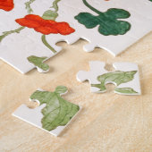 Ontwerp van fijne Chinese zijden bloem midden 18e Legpuzzel (Zijkant)