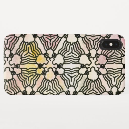 Ontwerp van Floral Circuitry op een iPhone Case (Achterkant (horizontaal))