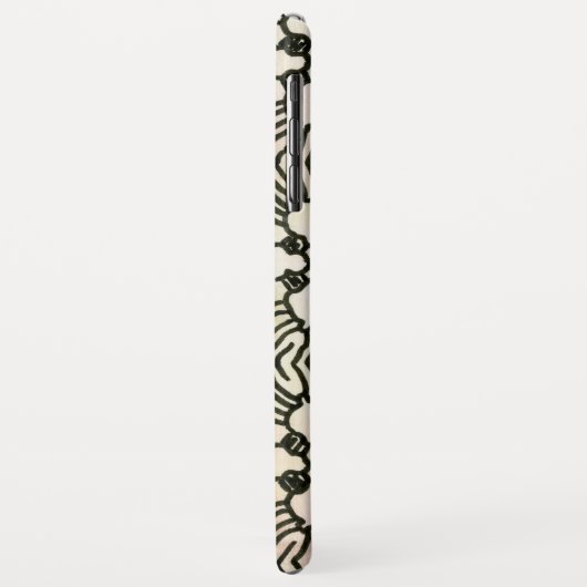 Ontwerp van Floral Circuitry op een iPhone Case (Achterkant/links)