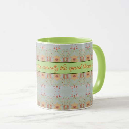 Ontwerp van Floral Pattern Mok (Voorkant rechts)