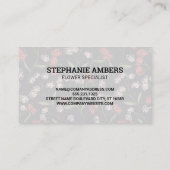 Ontwerp van Floral Pattern Visitekaartje (Achterkant)