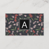 Ontwerp van Floral Pattern Visitekaartje (Voorkant)