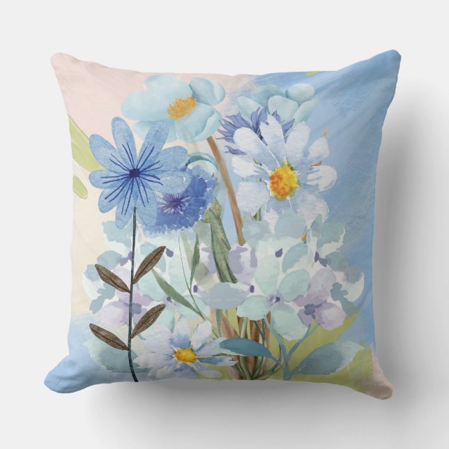 Ontwerp van Floral Pillow Kussen (Voorkant)