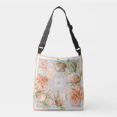 Ontwerp van Floral scarf Crossbody Tas (Voorkant)