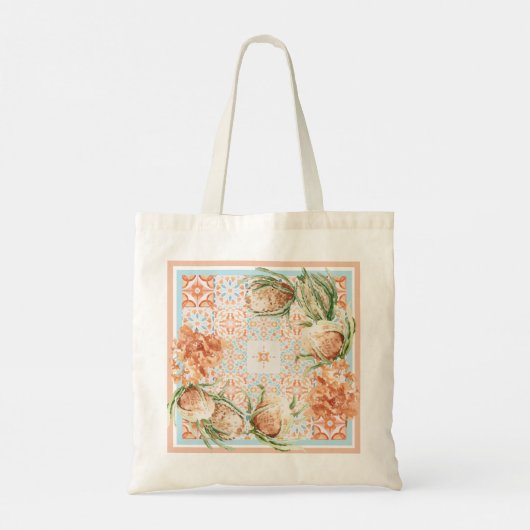 Ontwerp van Floral scarf Tote Bag (Achterkant)