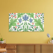 Ontwerp van Floral wallpaper Canvas Afdruk (Insitu (Woonkamer))