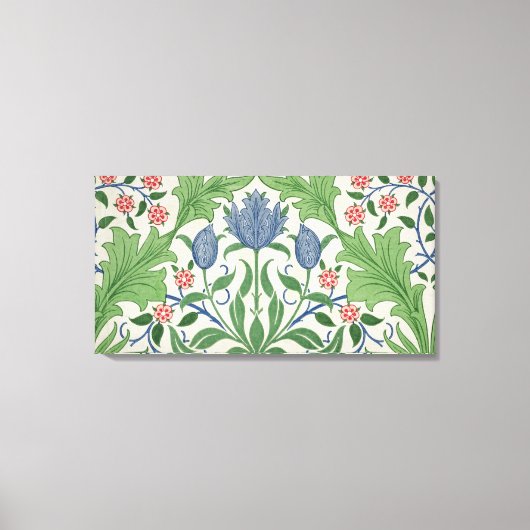 Ontwerp van Floral wallpaper Canvas Afdruk (Voorkant)