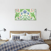 Ontwerp van Floral wallpaper Canvas Afdruk (Insitu (Slaapkamer))