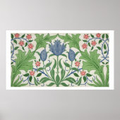 Ontwerp van Floral wallpaper Poster (Voorkant)