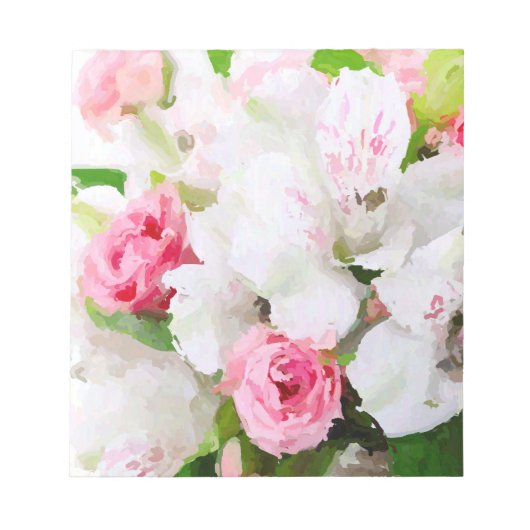 Ontwerp van Floral-Waterverf Notitieblok (Voorkant)