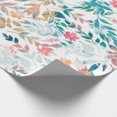  ontwerp van florale en olievlek met vervorming cadeaupapier (Hoek)