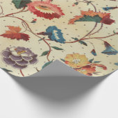ontwerp van florale textielstof cadeaupapier (Hoek)