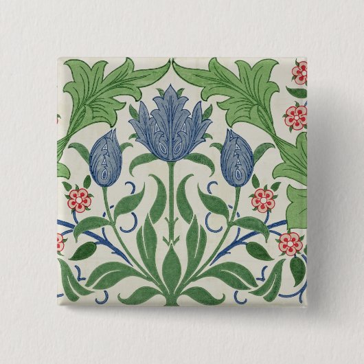 Ontwerp van Florence Vierkante Button 5,1 Cm (Voorkant)