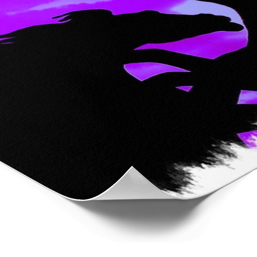 Ontwerp van fokpaarden Poster afdrukken (Hoek)