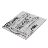 Ontwerp van fonteinen uit 'The Gardens of Wilton', Tegeltje (Zijkant)