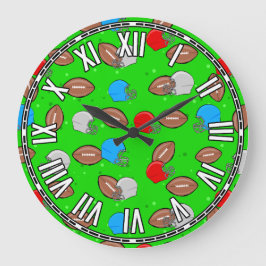 Ontwerp van football grote klok