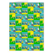 Ontwerp van football met Cartoon spelers en ventil (Voorkant)