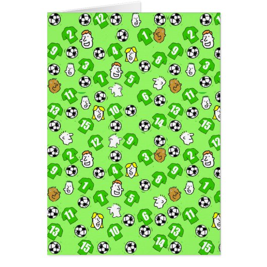 Ontwerp van football met groene Shirten (Voorkant)