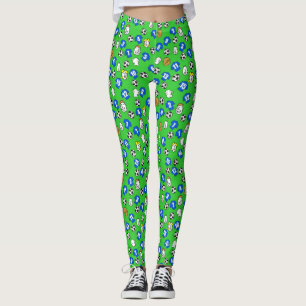 Ontwerp van football met Shirten in blauw Leggings
