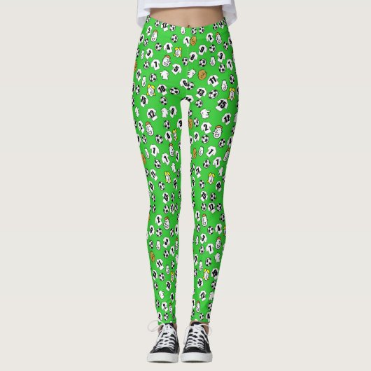 Ontwerp van football met Shirten in wit Leggings (Voorkant)