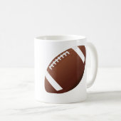 Ontwerp van football - Mok met witte koffie (Voorkant rechts)