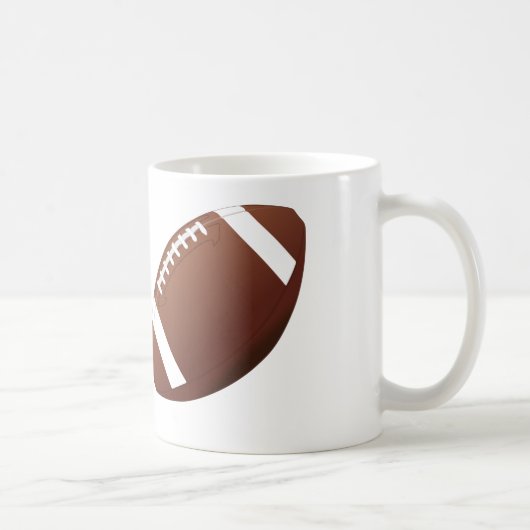 Ontwerp van football - Mok met witte koffie (Rechts)