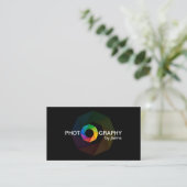 Ontwerp van fotograaf met Shutter Visitekaartje (Staand voorkant)