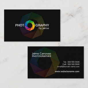 Ontwerp van fotograaf met Shutter Visitekaartje