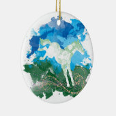 Ontwerp van galopend paard keramisch ornament (Rechts)