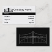 Ontwerp van geavanceerd Visitekaartje (Voorkant / Achterkant)