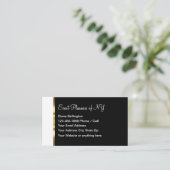 Ontwerp van gebeurtenisplanner visitekaartje (Staand voorkant)