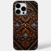 Ontwerp van geboost leder Case-Mate iPhone case (Achterkant)