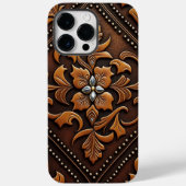 Ontwerp van geboost leder Case-Mate iPhone case (Achterkant)