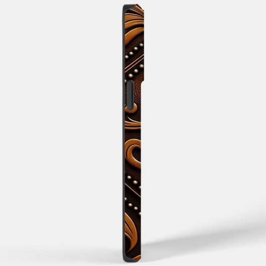 Ontwerp van geboost leder Case-Mate iPhone case (Achterkant / Rechts)
