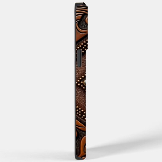 Ontwerp van geboost leder Case-Mate iPhone case (Achterkant / Rechts)